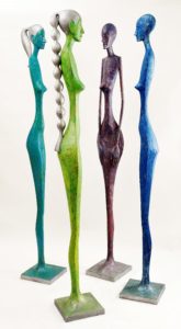 radek andrle figurative sculptures femme fatale, human size, contemporary fine art sculpture los angeles, presented by knupp gallery la