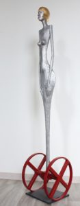 radek-andrle-femme-fatale-guardian-metal-alloy-sculpture-height-136-cm-for-sale-in-our-gallery-of-contemporary-art-sculptures-and-paintings
