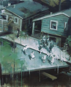 tomas-spevak-painting-oil-on-canvas-on-the-stage-65x80-cm-for-sale-in-knupp-gallery-prague
