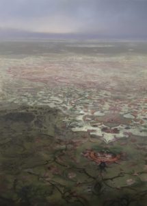 jan uldrych oil painting Desert, acrylic and oil on canvas, 79x59'' presented by knupp gallery los angeles
