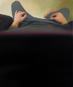 jan uldrych oil painting Inner, 15,5 x 13'', knupp gallery LA