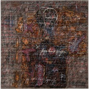 maxim havlicek - painting connection, mixed media on canvas