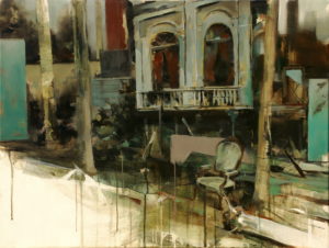 tomas spevak painting CastleInTheForest, 60x80 cm