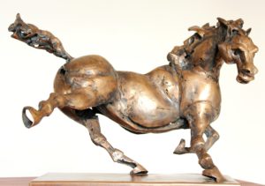 vaclav-rubeska-bronze-sculpture-running-horse-presented-by-knupp-gallery-los-angeles