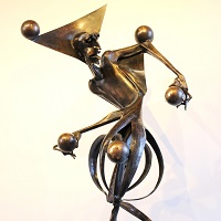 igor kitzberger welded bronze sculptures, unique art welding technique, contemporary bronze sculptures los angeles dtla arts district