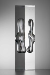 bohumil elias jr. - meetings, 100x30x25, melted optical glass
