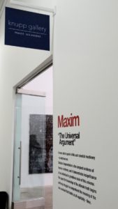 knupp gallery los angeles hosting maxim - the universal argument solo show 2017
